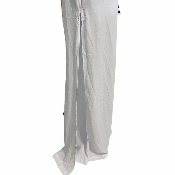 Show Me Your Mumu Sheer Flowy Jumpsuit Pants One Piece Off Shoulder White XXS - Picture 5 of 16